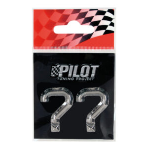 Lampa Αυτοκόλλητο Γράμμα Αυτοκινήτου 2.6cm σε Ασημί Χρώμα Κωδικός: L0709.9