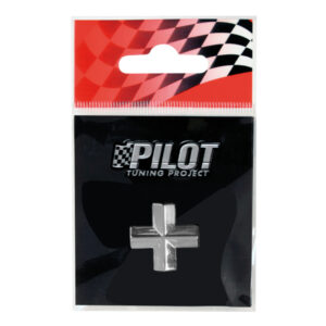 Lampa Αυτοκόλλητο Αυτοκινήτου "+" 2.6cm σε Ασημί Χρώμα Κωδικός: L0710.6