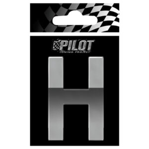 Lampa Αυτοκόλλητο Γράμμα Αυτοκινήτου 7cm σε Ασημί Χρώμα Κωδικός: L0711.7