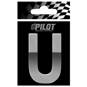 Lampa Αυτοκόλλητο Γράμμα Αυτοκινήτου 7cm σε Ασημί Χρώμα Κωδικός: L0713.0