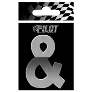 Lampa Αυτοκόλλητο Γράμμα Αυτοκινήτου 7cm σε Ασημί Χρώμα Κωδικός: L0714.6