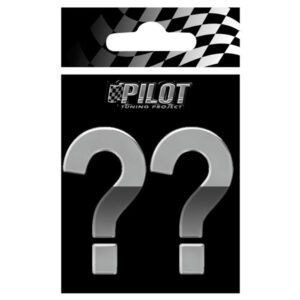 Lampa Αυτοκόλλητο Αυτοκινήτου 3D "??" Ερωτηματικά 7cm σε Ασημί Χρώμα Κωδικός: L0714.8