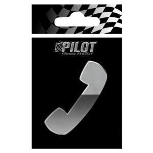 Lampa Αυτοκόλλητο Γράμμα Αυτοκινήτου 7cm σε Ασημί Χρώμα Κωδικός: L0715.6