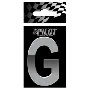 Lampa Αυτοκόλλητο Γράμμα Αυτοκινήτου 5.6 x 5.6cm σε Ασημί Χρώμα Κωδικός: L0716.6