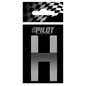 Lampa Αυτοκόλλητο Γράμμα Αυτοκινήτου 5.6cm σε Ασημί Χρώμα Κωδικός: L0716.7