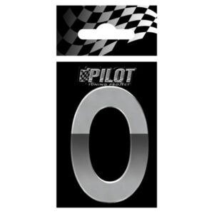 Lampa Αυτοκόλλητο Γράμμα Αυτοκινήτου "O" 5.6cm σε Ασημί Χρώμα Κωδικός: L0717.4