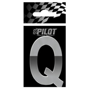 Lampa Αυτοκόλλητο Γράμμα Αυτοκινήτου 5.6cm σε Ασημί Χρώμα Κωδικός: L0717.6