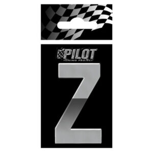 Lampa Αυτοκόλλητο Γράμμα Αυτοκινήτου "Z" 5.6 x 5.6cm σε Ασημί Χρώμα Κωδικός: L0718.5