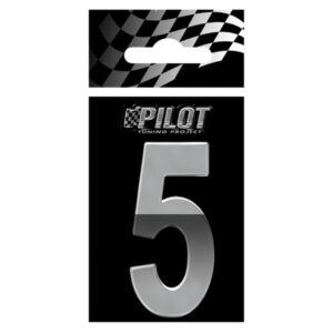 Lampa Αυτοκόλλητο Γράμμα Αυτοκινήτου 5.6 x 5.6cm σε Ασημί Χρώμα Κωδικός: L0719.1