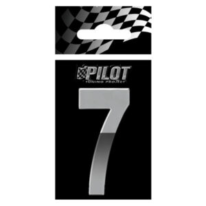 Lampa Αυτοκόλλητος Αριθμός Αυτοκινήτου 5.6cm σε Ασημί Χρώμα Κωδικός: L0719.3