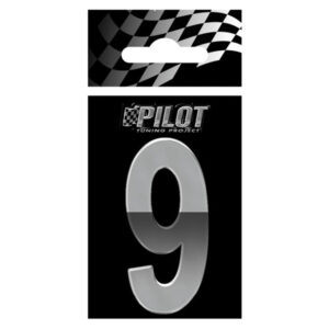 Lampa Αυτοκόλλητος Αριθμός Αυτοκινήτου 5.6cm σε Ασημί Χρώμα Κωδικός: L0719.5