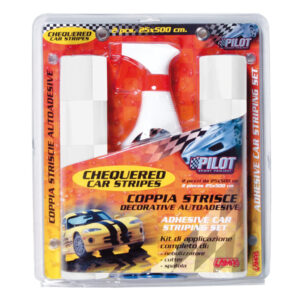 Lampa Αυτοκόλλητες Ταινίες Αυτοκινήτου 500 x 25cm σε Λευκό Χρώμα 2τμχ Κωδικός: L0772.1