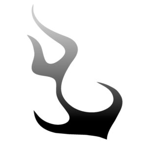 Lampa Αυτοκόλλητο Αυτοκινήτου Type 3 Φλόγα σε Μαύρο Χρώμα Κωδικός: L0773.7