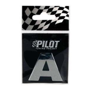 Lampa Αυτοκόλλητο Γράμμα Αυτοκινήτου "A" 2.8cm σε Ασημί Χρώμα Κωδικός: L0786.1