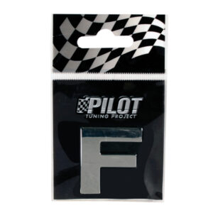 Lampa Αυτοκόλλητο Γράμμα Αυτοκινήτου "F" 2.8cm σε Ασημί Χρώμα Κωδικός: L0786.6