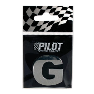 Lampa Αυτοκόλλητο Γράμμα Αυτοκινήτου "G" 2.8cm σε Ασημί Χρώμα Κωδικός: L0786.7