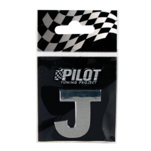 Lampa Αυτοκόλλητο Γράμμα Αυτοκινήτου 2.8 x 2.8cm για Πορτμπαγκάζ Αυτοκινήτου σε Ασημί Χρώμα Κωδικός: L0787.0