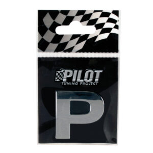 Lampa Αυτοκόλλητο Γράμμα Αυτοκινήτου "P" 2.8cm σε Ασημί Χρώμα Κωδικός: L0787.6