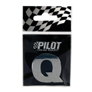 Lampa Αυτοκόλλητο Γράμμα Αυτοκινήτου "Q" 2.8cm σε Ασημί Χρώμα Κωδικός: L0787.7