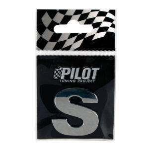 Lampa Αυτοκόλλητο Γράμμα Αυτοκινήτου "S" 2.8cm σε Ασημί Χρώμα Κωδικός: L0787.9