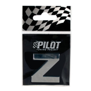 Lampa Αυτοκόλλητο Γράμμα Αυτοκινήτου "Z" 2.8cm σε Ασημί Χρώμα Κωδικός: L0788.6