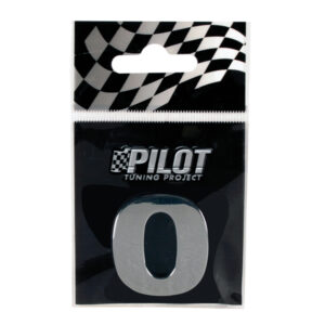 Lampa Αυτοκόλλητος Αριθμός Αυτοκινήτου "0" 2.8cm σε Ασημί Χρώμα Κωδικός: L0788.7