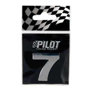 Lampa Αυτοκόλλητος Αριθμός Αυτοκινήτου "7" 2.8cm σε Ασημί Χρώμα Κωδικός: L0789.4