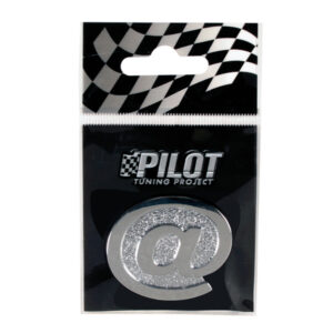 Lampa Αυτοκόλλητο Γράμμα Αυτοκινήτου "@" 2.8cm σε Ασημί Χρώμα Κωδικός: L0789.8