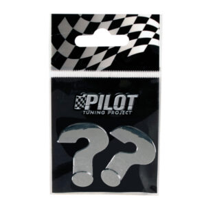 Lampa Αυτοκόλλητο Γράμμα Αυτοκινήτου 2.8cm σε Ασημί Χρώμα Κωδικός: L0789.9