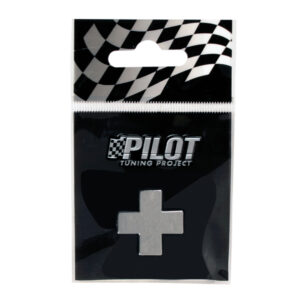 Lampa Αυτοκόλλητο Αυτοκινήτου "+" 2.8cm σε Ασημί Χρώμα Κωδικός: L0790.6