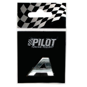 Lampa Αυτοκόλλητο Γράμμα Αυτοκινήτου "A" 1.8cm σε Ασημί Χρώμα Κωδικός: L0791.1
