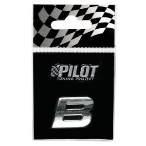 Lampa Αυτοκόλλητο Γράμμα Αυτοκινήτου "B" 1.8cm σε Ασημί Χρώμα Κωδικός: L0791.2