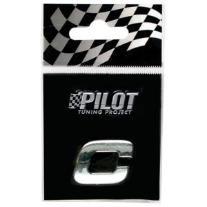 Lampa Αυτοκόλλητο Γράμμα Αυτοκινήτου "C" Type 1 1.8cm σε Ασημί Χρώμα Κωδικός: L0791.3