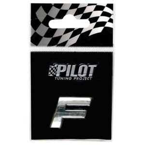 Lampa Αυτοκόλλητο Γράμμα Αυτοκινήτου "F" 1.8cm σε Ασημί Χρώμα Κωδικός: L0791.6