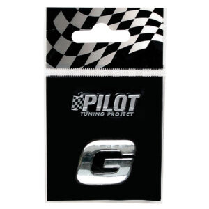 Lampa Αυτοκόλλητο Γράμμα Αυτοκινήτου "G" 1.8cm σε Ασημί Χρώμα Κωδικός: L0791.7