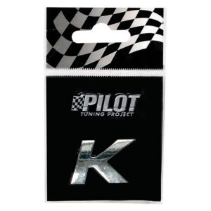 Lampa Αυτοκόλλητο Γράμμα Αυτοκινήτου "K" 1.8cm σε Ασημί Χρώμα Κωδικός: L0792.1