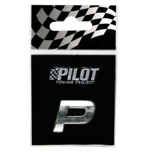 Lampa Αυτοκόλλητο Γράμμα Αυτοκινήτου "P" 1.8cm σε Ασημί Χρώμα Κωδικός: L0792.6