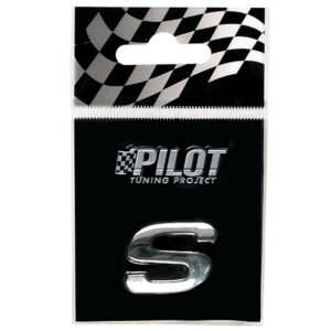 Lampa Αυτοκόλλητο Γράμμα Αυτοκινήτου "S" 1.8cm σε Ασημί Χρώμα Κωδικός: L0792.9