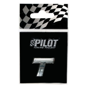 Lampa Αυτοκόλλητο Γράμμα Αυτοκινήτου "T" 1.8cm σε Ασημί Χρώμα Κωδικός: L0793.0