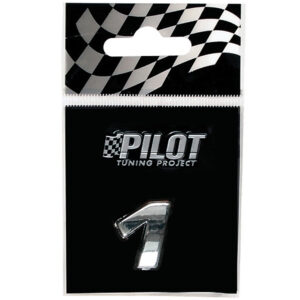 Lampa Αυτοκόλλητος Αριθμός Αυτοκινήτου "1" 1.8cm σε Ασημί Χρώμα Κωδικός: L0793.8