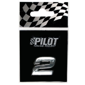 Lampa Αυτοκόλλητος Αριθμός Αυτοκινήτου "2" 1.8cm σε Ασημί Χρώμα Κωδικός: L0793.9