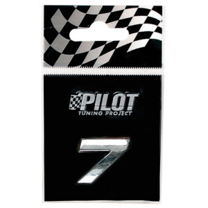 Lampa Αυτοκόλλητος Αριθμός Αυτοκινήτου "7" 1.8cm σε Ασημί Χρώμα Κωδικός: L0794.4