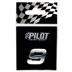 Lampa Αυτοκόλλητος Αριθμός Αυτοκινήτου "9 1.8cm σε Ασημί Χρώμα Κωδικός: L0794.6