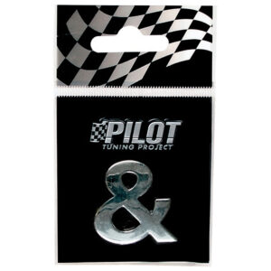 Lampa Αυτοκόλλητο Γράμμα Αυτοκινήτου 1.8cm σε Ασημί Χρώμα Κωδικός: L0794.7