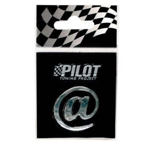 Lampa Αυτοκόλλητο Γράμμα Αυτοκινήτου "@" 1.8cm σε Ασημί Χρώμα Κωδικός: L0794.8