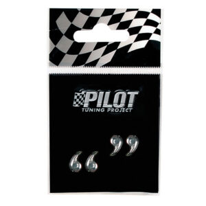 Lampa Αυτοκόλλητο Γράμμα Αυτοκινήτου 1.8cm σε Ασημί Χρώμα Κωδικός: L0795.2