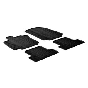 Lampa Σετ Μπροστινά και Πίσω Πατάκια 4τμχ Τύπου Σκαφάκι για Renault Clio Μαύρα Κωδικός: L2430.0