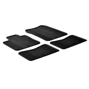 Lampa Σετ Μπροστινά και Πίσω Πατάκια 4τμχ Τύπου Σκαφάκι για Renault Twingo Μαύρα Κωδικός: L2430.1