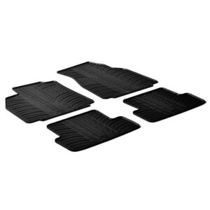 Lampa Σετ Μπροστινά και Πίσω Πατάκια 4τμχ Τύπου Σκαφάκι για Renault Megane Μαύρα Κωδικός: L2430.2