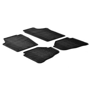 Lampa Σετ Μπροστινά και Πίσω Πατάκια 4τμχ Τύπου Σκαφάκι για Volkswagen Fox Μαύρα Κωδικός: L2431.0